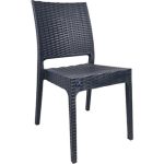 Mandella 90 x 150 6 Kişilik Antrasit Plastik Bahçe Mobilyası Mutfak Balkon Takımı - Görsel 2