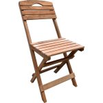 Evvon Ahşap Katlanır Bistro Set 4lü Minderli Balkon Bahçe Mobilyası - Görsel 2