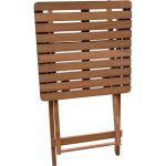 Evvon Ahşap Katlanır Bistro Set 4lü Minderli Balkon Bahçe Mobilyası - Görsel 4