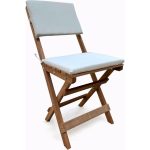 Evvon Ahşap Katlanır Bistro Set 4lü Minderli Balkon Bahçe Mobilyası - Görsel 5