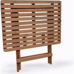 Evvon Ahşap Katlanır Bistro Set 4lü Minderli Balkon Bahçe Mobilyası - Görsel 7