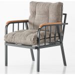 Garaj Home Zümrüt Bahçe Balkon Seti Oturma Takımı - Kapuçino - Görsel 2